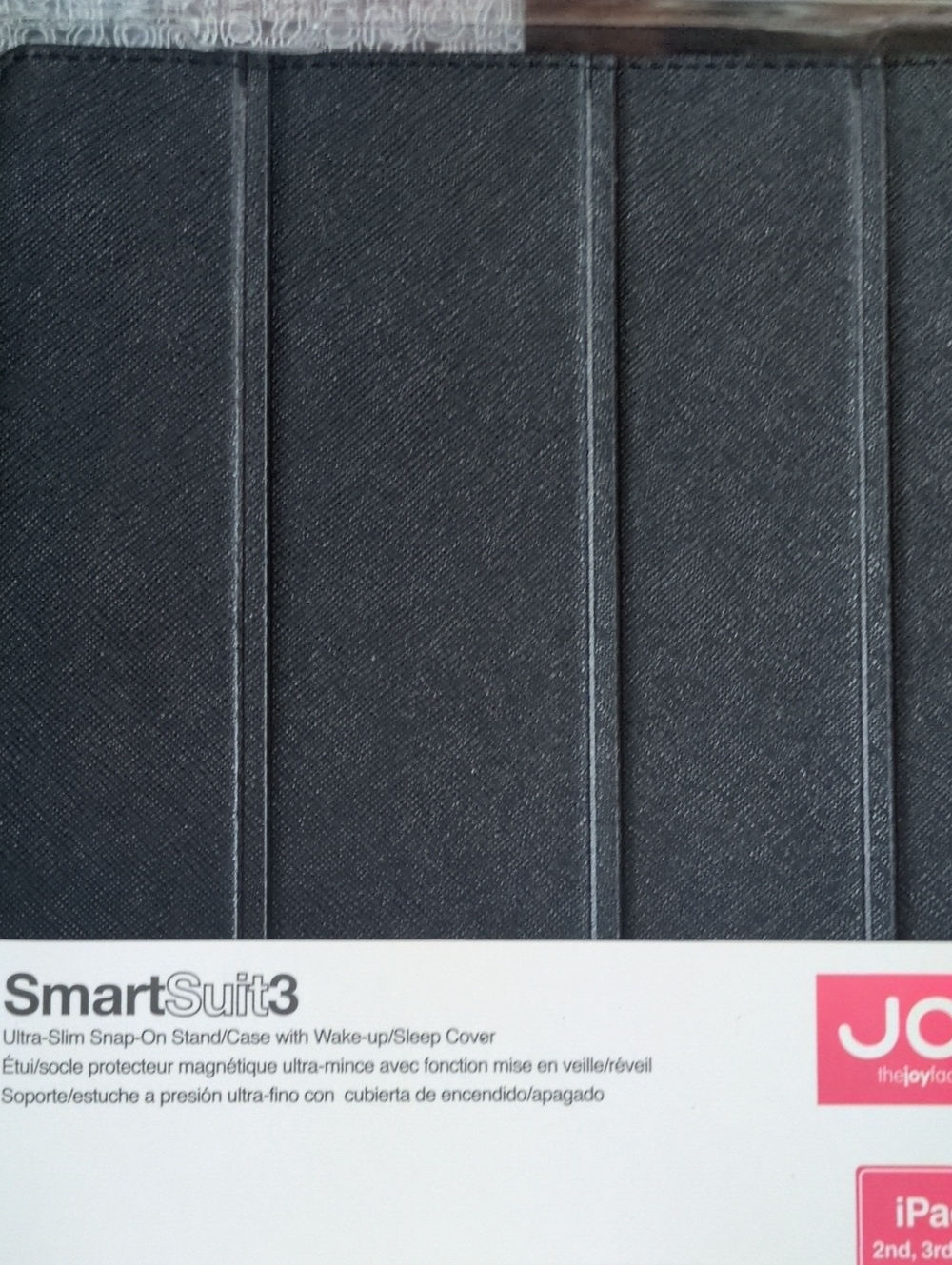 IPad Case 7.5" X 9 3/4" SmartSuit3 Ultra-Slim Snap-On Stand/Case in Black